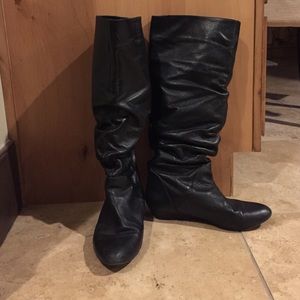 Gianni Bini Black Leather Boots