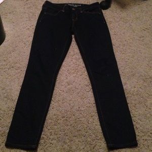 Dark wash denim jeans