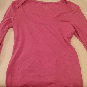Pink long sleeve shirt