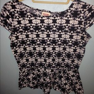 Triangle Peplum Top