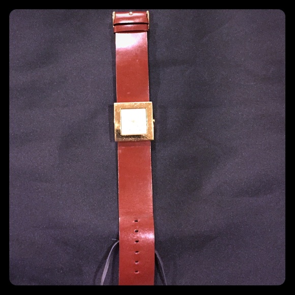 Moschino brown pre loved watch
