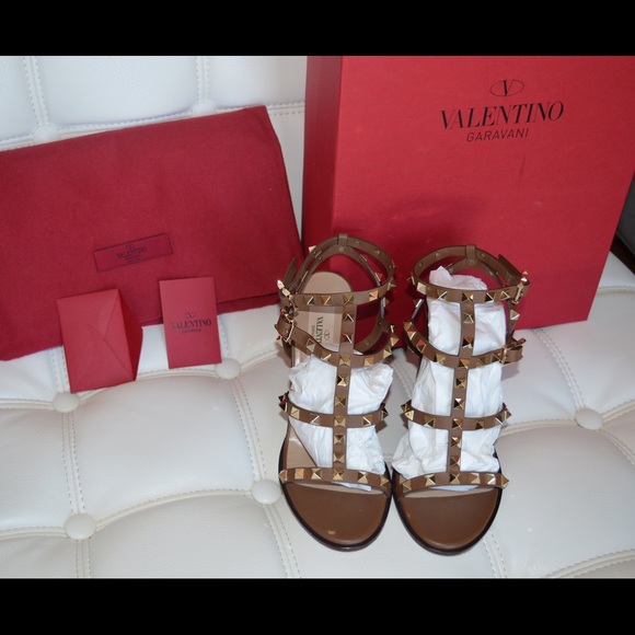 Valentino Rockstud Heel Sandals