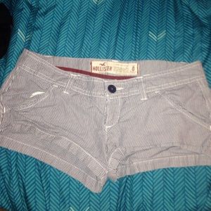 Hollister Grey/White shorts