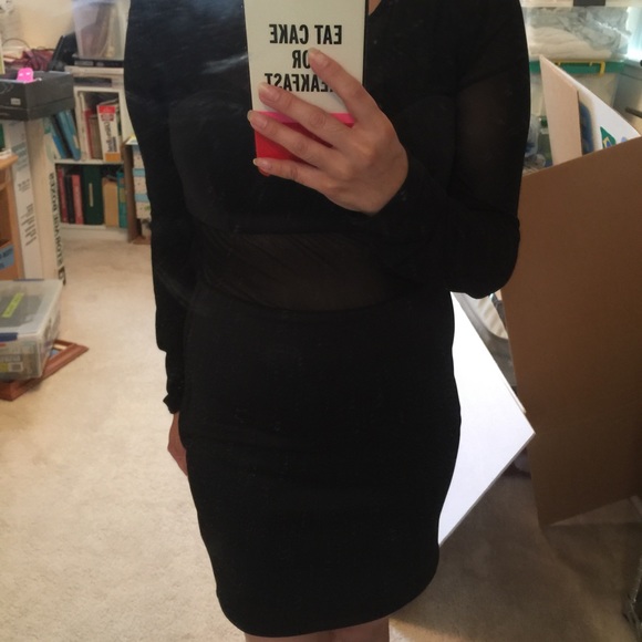 Super cute black sheer dress - Picture 3 of 3