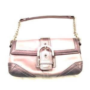 COACH Silk Silver Handbag