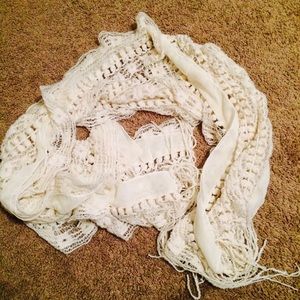 White scarf