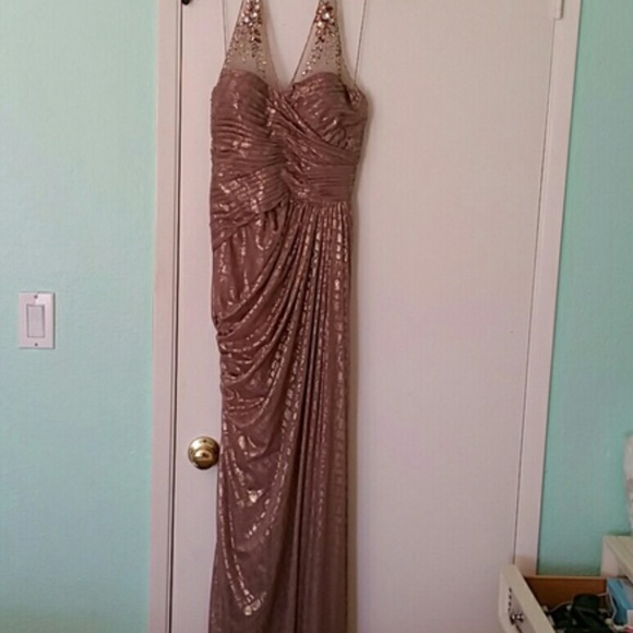 Adriana papell metallic gown