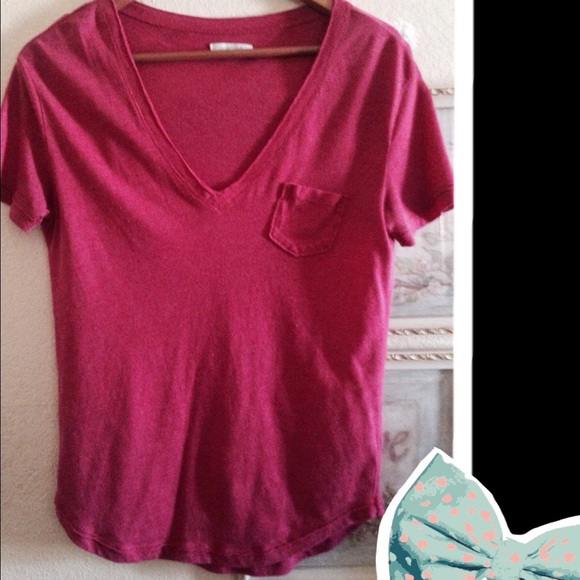 Basic Pink V-Neck