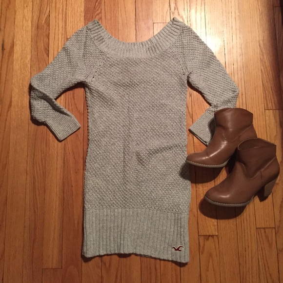 Hollister grey sweater dress