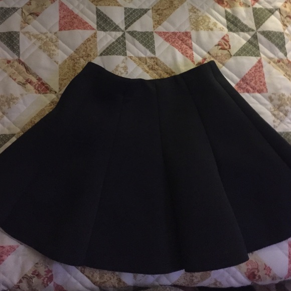 Black Neoprene Skirt
