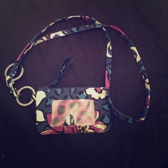 Vera Bradley wallet and lanyard