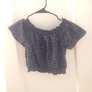 Kimichi blue floral crop top.