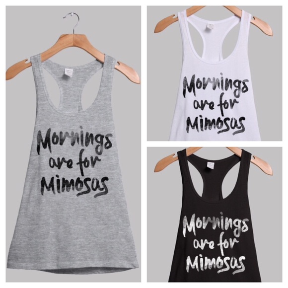 The Snowy Owl Boutique Tops - 🆕 Mornings are for Mimosas Tank Top