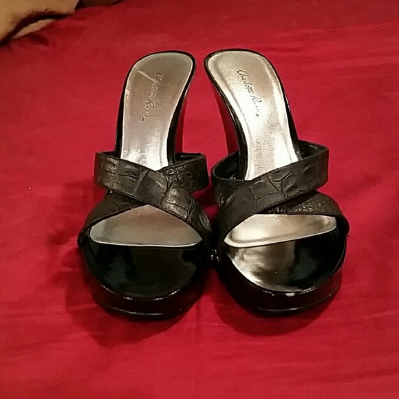 Black wedge shoe - Picture 2 of 4