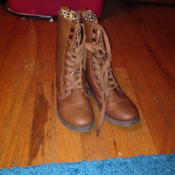Body Central Shoes - SALE! Brown combat boots
