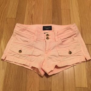 Faded light pink jean shorts (shortie) Sz 00