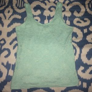Mint green tank top