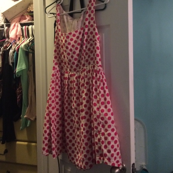 Polka dot long dress