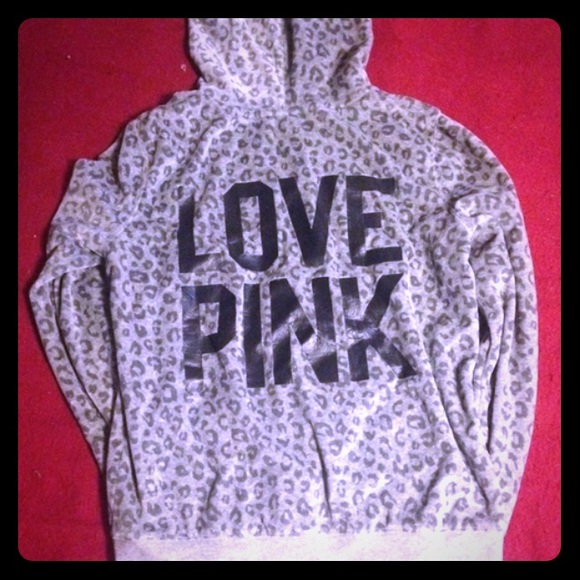 Velour cheetah Victoria secret PINK zip up
