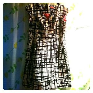 Eliza J Black and White Dress Size 14