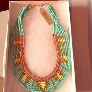 Beaded tribal necklace