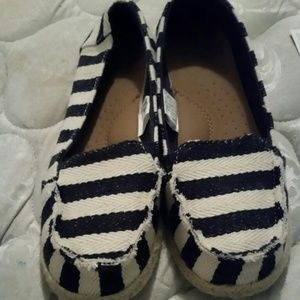 Striped slipons