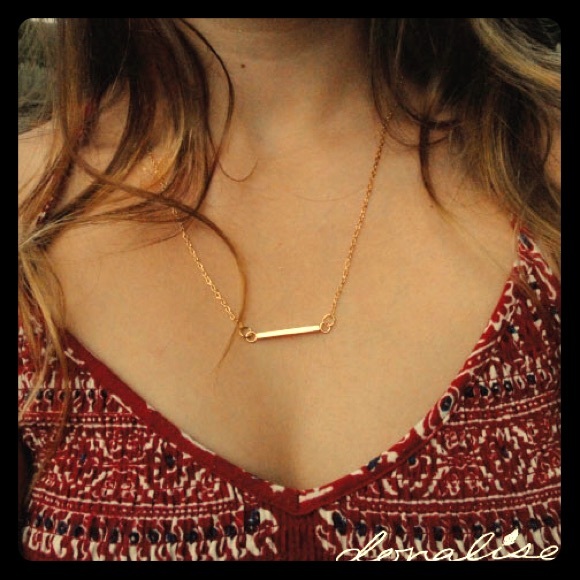 Gold Bar Necklace