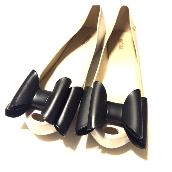 Silver Black Peeptoe Ballerina Flats