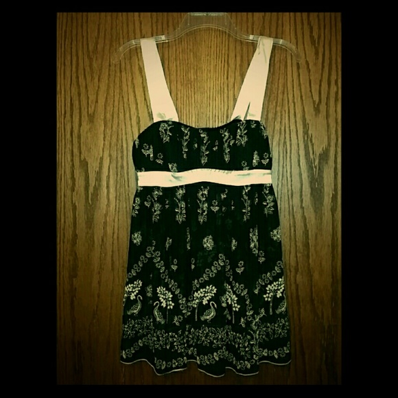 Cabernet black and pink baby doll nighty w/ satin