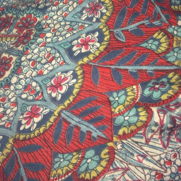 Teal Print Dress - Picture 3 of 3