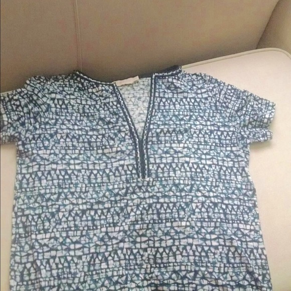 Tory Burch Linen Embellished Tunic. - Picture 4 of 4