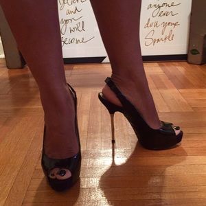 Zara Shoes - Patent leather peep toe pumps Zara Shoes - Patent leather peep toe pumps