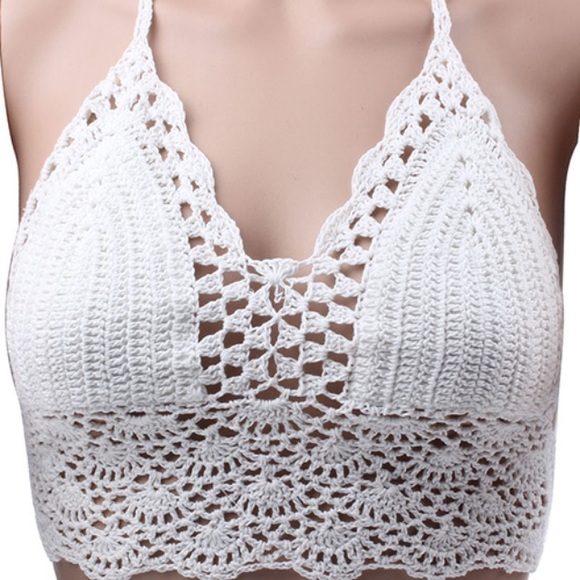 TRADED: White crochet bralette - Picture 2 of 3
