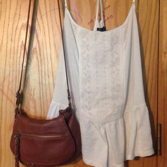 White Embellished tank
