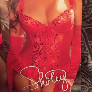 Red Hot satin like corset