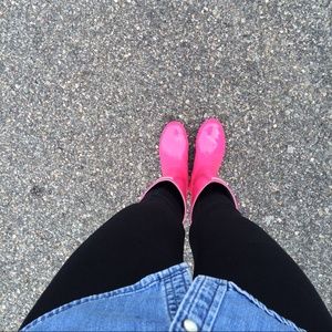Pink KIDS hunter rain boots