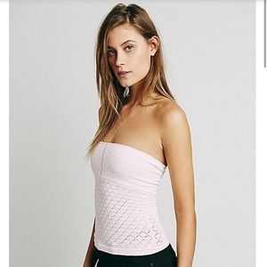 Free people light pink tube top❤️