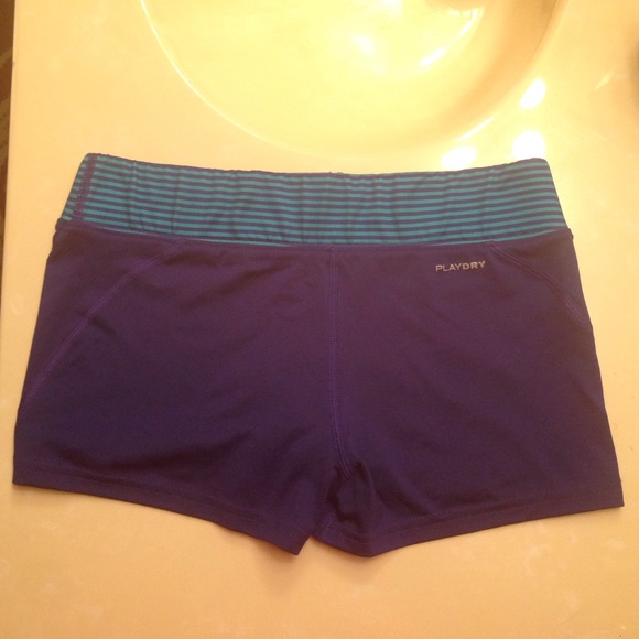 Blue Reebok Compression Shorts - Picture 2 of 3