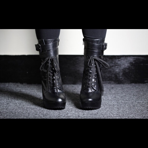Jeffrey Campbell x LF Poland Platform Boots
