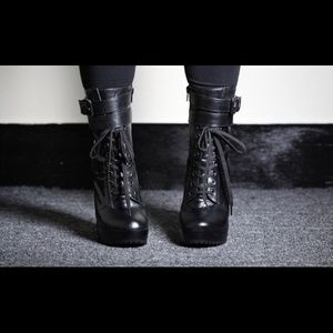 Jeffrey Campbell x LF Poland Platform Boots