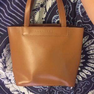 Genuine Leather Tan Mini Tote Bag
