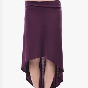 Burgundy toned Faded Glory high-low skirt!