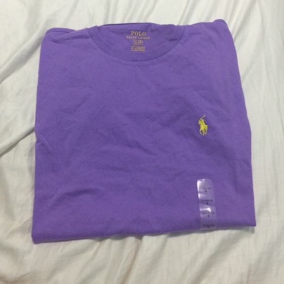 Men's purple polo tee