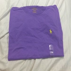 Men's purple polo tee