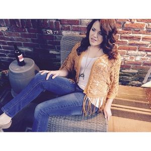 BOHO STYLE, OPEN KNIT CARDIGAN.