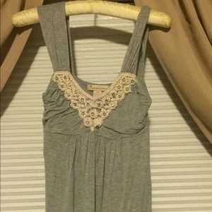 Classy grey blouse with embellishment
