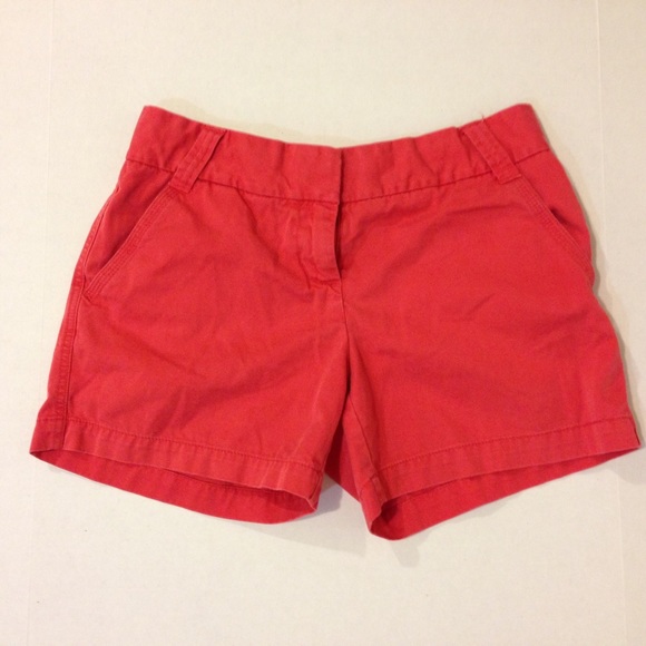 Light Red Classic Twill Chino Shorts City Fit