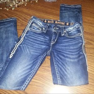 Rock revival woman's jeans sz 27.  30-31 "inseam