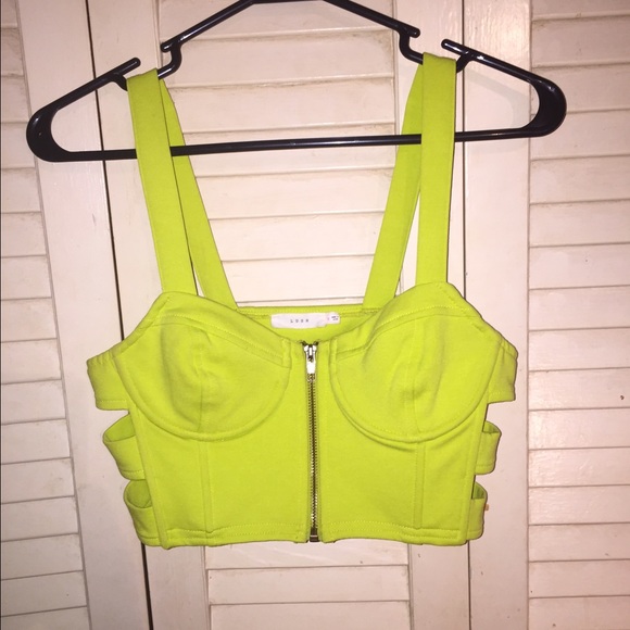 Lush neon crop top