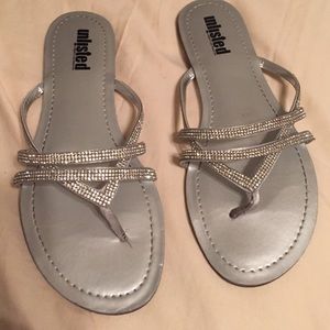 Silver sandals